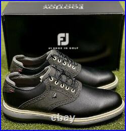 FootJoy 2021 Traditions Golf Shoes 57904 Black 9 Medium (D) New in Box #85709