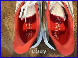 FootJoy FJ Flex XP Golf Shoes Mens 8.5 Medium White/Black/Red 56277 New In Box