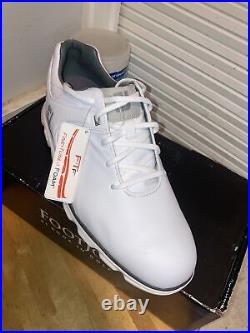 FootJoy PRO SL Golf Shoes Mens Size 12 M White Silver 53579 Spikeless NEW in Box