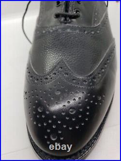 Footjoy Black Leather Wingtip Golf Shoes Classic Dry New No Box 10-1/2C