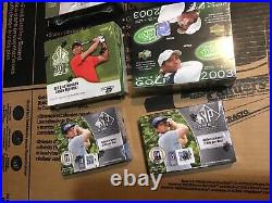 GOLF UPPER DECK sp Authentic/ sp game used FACTORY SEALED BOX lot (6)RARE GOLF UPPER DECK sp Authentic/ sp game used FACTORY SEALED BOX lot (6)RARE