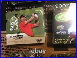GOLF UPPER DECK sp Authentic/ sp game used FACTORY SEALED BOX lot (6)RARE GOLF UPPER DECK sp Authentic/ sp game used FACTORY SEALED BOX lot (6)RARE