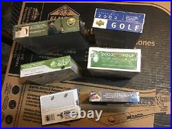 GOLF UPPER DECK sp Authentic/ sp game used FACTORY SEALED BOX lot (6)RARE GOLF UPPER DECK sp Authentic/ sp game used FACTORY SEALED BOX lot (6)RARE