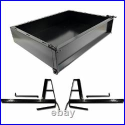 GTW Black Steel Golf Cart Cargo/Utility Box Kit for Club Car DS 2000.5 2015 GTW Black Steel Golf Cart Cargo/Utility Box Kit for Club Car DS 2000.5 2015