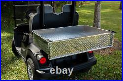 GTW Golf Cart Cargo Box Aluminum Universal Fit for EZGO Club Car Yamaha Cars