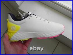 G/FORE G4 MG4+ Golf Shoes US 10 SIZE White Yellow trim SNO New in Box