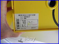 G/FORE G4 MG4+ Golf Shoes US 10 SIZE White Yellow trim SNO New in Box