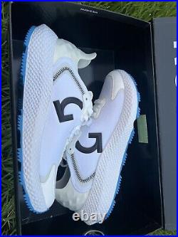 G/Fore G4 MG4X2 Golf Shoes White Blue Cream G4MF21EF40 Men's Size 8.5 New with Box