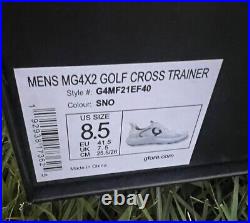 G/Fore G4 MG4X2 Golf Shoes White Blue Cream G4MF21EF40 Men's Size 8.5 New with Box