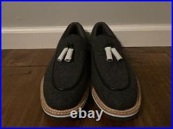 G/Fore Ghost Loafer Charcoal Gray Wool Golf Shoes Men's 11.5 New witho Box