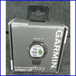 Garmin 010-02140-01 Approach S40 GPS Golf Watch 1.2 LCD 64MB Black Worn Box
