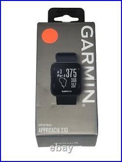 Garmin Approach S10 GPS Golf Watch (Black) New in Box 12 hour battery Scorecard