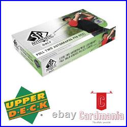 Golf 2021 Upper Deck SP Authentic Golf Trading Cards Display Box (18 Packs)