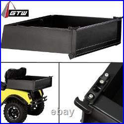Golf Cart Black Steel Cargo Box Universal Fit