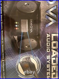 Golf Cart Bluetooth Radio with Speaker Box new In box Has USB Power Center