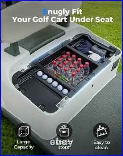 Golf Cart Under Seat Storage Box Compatible with 2021-2023 EZGO RXV Elite