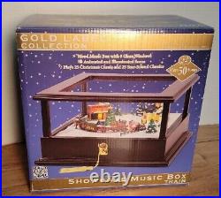 Golf Label Collection Train Showcase Music Box 50 Songs New in Box