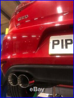 Golf MK7 2.0 GTD (without sound pack) Back Box Delete PIPE DYNAMICS EXHAUST I/R