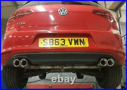 Golf MK7 2.0 GTD (without sound pack) Back Box Delete Quad Conversion Exhaust