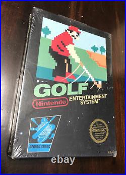 Golf Nintendo NES Brand New Circle Seal BLACK BOX Factory Sealed H-seam NIB
