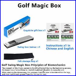 Golf Swing Training Aid Stainless Steel Biomechanical Golf Strength Trainer Box