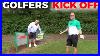 Golfers Kick Off On The Tee Box