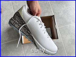 JORDAN ADG Golf White/White-Cement Grey-Fire Red AR7995-100 Men's 11 New In Box JORDAN ADG Golf White/White-Cement Grey-Fire Red AR7995-100 Men's 11 New In Box