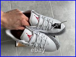 JORDAN ADG Golf White/White-Cement Grey-Fire Red AR7995-100 Men's 11 New In Box JORDAN ADG Golf White/White-Cement Grey-Fire Red AR7995-100 Men's 11 New In Box