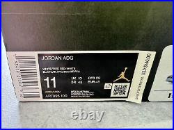 JORDAN ADG Golf White/White-Cement Grey-Fire Red AR7995-100 Men's 11 New In Box JORDAN ADG Golf White/White-Cement Grey-Fire Red AR7995-100 Men's 11 New In Box