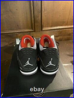Jordan IV Golf 2021 Size 10.5 Black/Fire Red -Cement Grey NEW IN BOX
