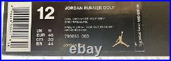 Jordan Runner Golf Cool Grey BRAND NEW NEVER WORN Size 12 Men Original Box