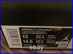 Jordan V Low Wolf Grey Golf Shoes CU4523-005 NEW with Box Size 13 Free Shipping