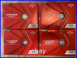 LOT 6 Boxes, 72 BALLS! NEW IN BOX Callaway Chrome Soft Triple Track Golf Balls