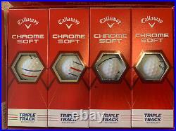 LOT 6 Boxes, 72 BALLS! NEW IN BOX Callaway Chrome Soft Triple Track Golf Balls