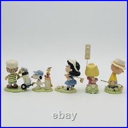 Lenox Peanuts Golf Team Set Of 5 Figurines Charlie Brown Lucy NEW IN BOX