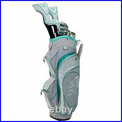 Lynx Ladies Powertune Boxed Golf Set 1,3 Wood, 4,5 Hybrid, 6-Sw, Putter & Bag R/H