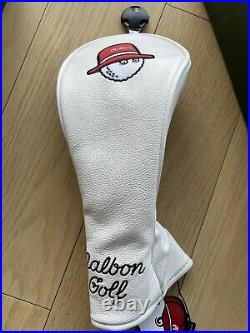 Malbon Golf Buckets Wood Cover Headcover White Brand New in Box RARE Sold Out