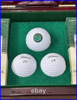 Masters Golf Berckmans Wooden Decorative Box 2014 Balls Jewelry Augusta National