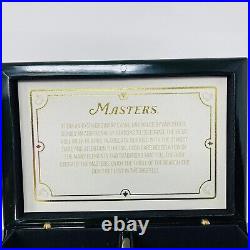 Masters Golf Deluxe Playing Cards with Black Lacquered Box 2 New Sealed Decks