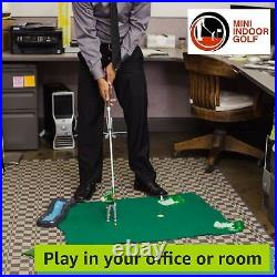 Mini Indoor Golf Game Competition Pack, Practice Includes Golf Accessories, I