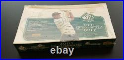 NEW 2001 UPPER DECK SP AUTHENTIC GOLF TIGER WOODS Sealed HTF BOX