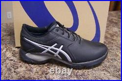 NEW ASICS GEL-ACE PRO GOLF SHOES MEN'S SIZE 9 1/5 MED BLACK/SILVER New In Box