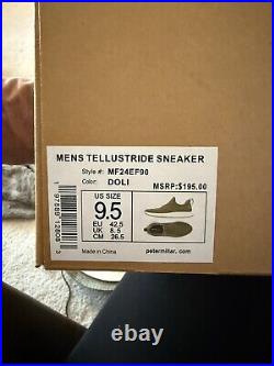 NEW IN BOX MENS PETER MILLAR GOLF TELLUSTRIDE Sneaker Shoes, DARK OLIVE 9.5 $195