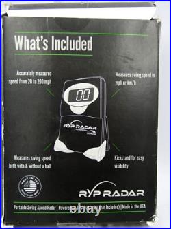 NEW RypRadar 2.0 Golf Swing Speed Monitor, Strength & Training Aid NEW in Box