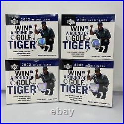 NEW Sealed 2002 Upper Deck PGA Golf Factory Sealed Box 24 packs 4 Box Case Tiger NEW Sealed 2002 Upper Deck PGA Golf Factory Sealed Box 24 packs 4 Box Case Tiger