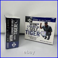 NEW Sealed 2002 Upper Deck PGA Golf Factory Sealed Box 24 packs 4 Box Case Tiger