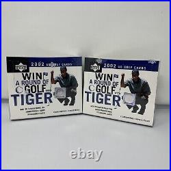 NEW Sealed 2002 Upper Deck PGA Golf Factory Sealed Box 24 packs 4 Box Case Tiger