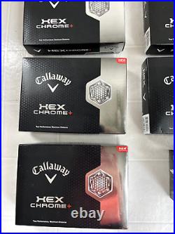 NEW in Box Callaway Hex Chrome + White Golf Balls 5 Dozen / 60 NIB