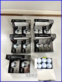 NEW in Box Callaway Hex Chrome + White Golf Balls 5 Dozen / 60 NIB