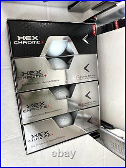 NEW in Box Callaway Hex Chrome + White Golf Balls 5 Dozen / 60 NIB